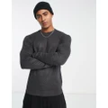 Pull & Bear relaxed fit jumper in grey-Brown
