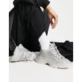 Steve Madden Maxima-R chunky sneakers in rhinestones-Silver