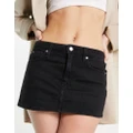 Calvin Klein Jeans denim mini skirt in black
