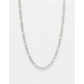 WFTW 4mm figaro chain necklace in silver