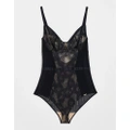 Gossard Femme non padded underwired body with lace detail in black