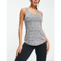 ASOS 4505 singlet in marl with back detail-Grey