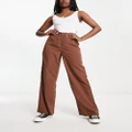 Vero Moda tailored pants in brown (part of a set)