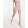 South Beach ruched waistband leggings in violet-Purple