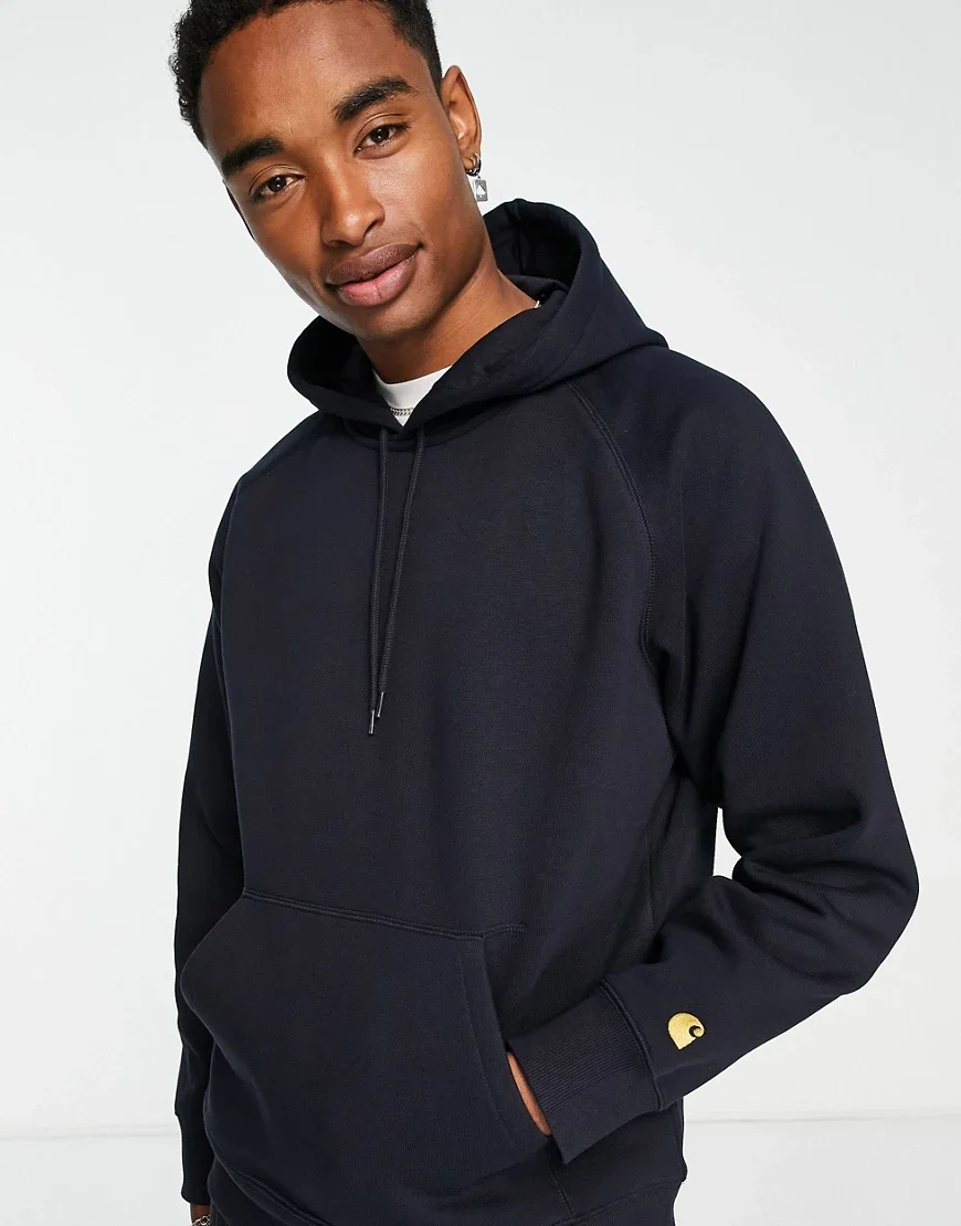 Carhartt WIP chase heavyweight hoodie in navy