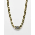 Icon Brand corazon oval composite chain necklace in gold