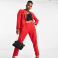 Unique21 Petite high waisted tailored pants in red (part of a set)