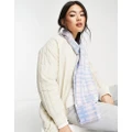 Threadbare scarf in pink and blue check