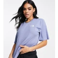 The North Face Simple Dome relaxed fit t-shirt in blue Exclusive at ASOS