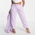 Monki mix and match tailored pants in lilac (part of a set)-Purple