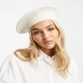 Monki beret in white