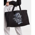 Tammy Girl dragon embroidered tote bag in black