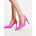 Glamorous slingback heeled shoes in pink