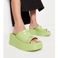 Daisy Street Exclusive chunky sole sandals in green
