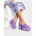 Tammy Girl platform heeled sandals in purple