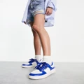 Monki basketball sneakers in bright blue