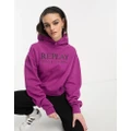 Replay logo hoodie in purple