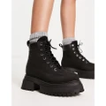 Timberland Sky 6inch boots in black nubuck leather