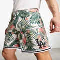 47 Brand MLB LA Dodgers mesh shorts in all over floral print (part of a set)-Multi