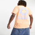 Obey petal back print t-shirt in orange