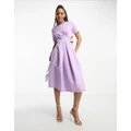 Nobody's Child Co cut out midi prom dress in lilac-Purple
