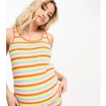 Mamalicious Maternity stripe top in multicoloured (part of a set)