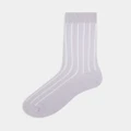 ASOS DESIGN ribbed socks in grey