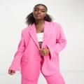 Monki blazer in bright pink (part of a set)