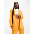 Monki blazer in orange (part of a set)