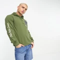 Polo Ralph Lauren x ASOS exclusive collab long sleeve hooded t-shirt in olive green with logo