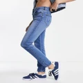 Wrangler high rise skinny jeans in light blue