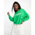 Wrangler relaxed fit sweatshirt with chest logo in green