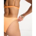 Speedo high leg bikini bottoms in nectarine-Orange