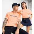 Polo Ralph Lauren x ASOS exclusive collab terry towelling t-shirt in orange with chest script logo