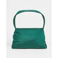 Hvisk Scape faux leather shoulder bag in green