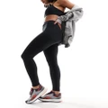 ASOS 4505 Icon running tie waist gym leggings with phone pocket in black