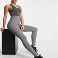 ASOS 4505 Tall icon run tie waist leggings with pocket in grey