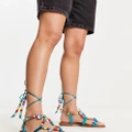 South Beach beaded sandals in multi