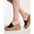 Madden Girl Zaharra cork platform sandals in black