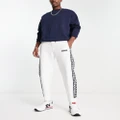 Armani Exchange side logo trackies in white