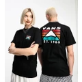 Vans unisex Mountain back print t-shirt in black Exclusive at ASOS