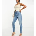 ASOS DESIGN Petite ultimate skinny jeans in mid blue