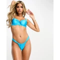 Boux Avenue Amalfi brazilian bikini bottoms in turquoise-Blue