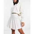Dickies Elizaville pleated skirt in off white