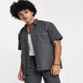 Dickies short-sleeved work shirt in charcoal grey