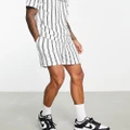 Native Youth striped shorts in black and white (Part of a set)