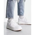 Pull & Bear chunky lace up sneakers in white