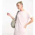 JDY exclusive mini t-shirt dress in pale pink