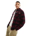 Dickies New Sacramento check shirt in maroon-Red