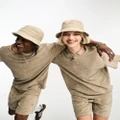 Dickies Oak Grove Unisex towelling t-shirt in sand resort pack exclusive to ASOS-Neutral